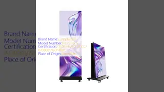 Tela de pôster LED com taxa de atualização de 3840hz, Novastar Player, Fácil instalação para loja