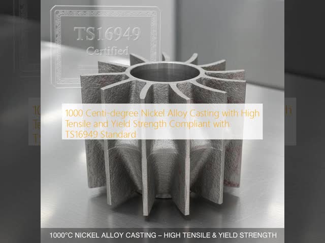 1000 Centi-degree Nickel Alloy Casting with High Tensile and Yield Strength Compliant with TS16949 Standard