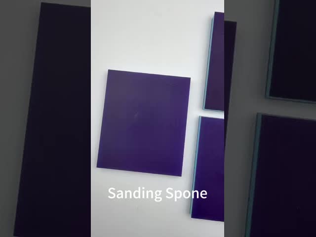 120*100*12mm Blue Double-Sided Sponge Sanding Block with High-Efficiency Sanding Performance