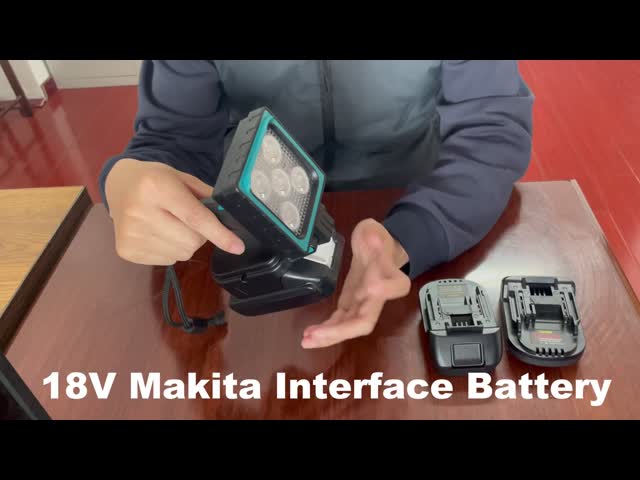 25W Compact Handheld 18V Makita Battery Work Light With Handle For Inspection