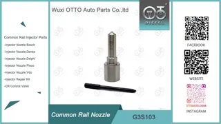 G3S10 Denso Common Rail Nozzle For Injectors Nissan 295050-030# / 16600-5X00A