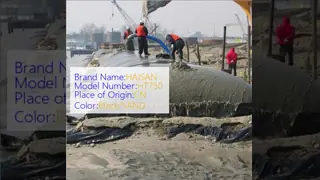 Tubi di drenaggio in geotessuto per sabbia nera essenziali per applicazioni di bonifica con cassoni riempiti di sabbia e bonifica del territorio