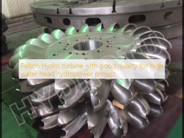 Stainless Steel Pelton Turbine Runner for 80m-1000m Water Head with 0.5MW-20MW Capacity