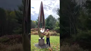 Déjà Vu: Monumental Kinetic Stainless Steel Sculpture