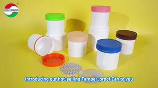 Custom Wide Mouth Jar White HDPE Plastic Protein Powder Jars for Sports Food Grade Nutrition Screw Top Packaging Container