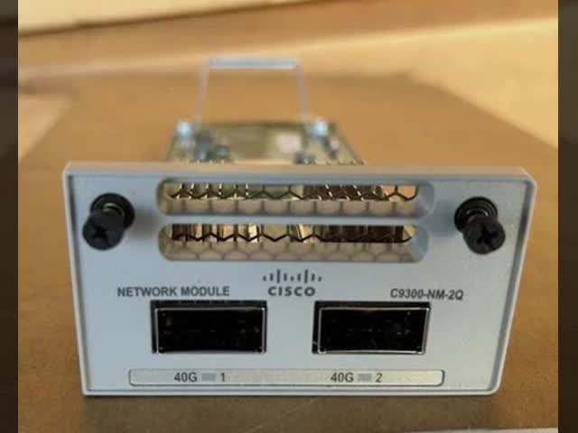 C9300-NM-2Q 40GE Network Module, 2-Port QSFP+ High-Speed Expansion Module for Catalyst 9300 Series Switches