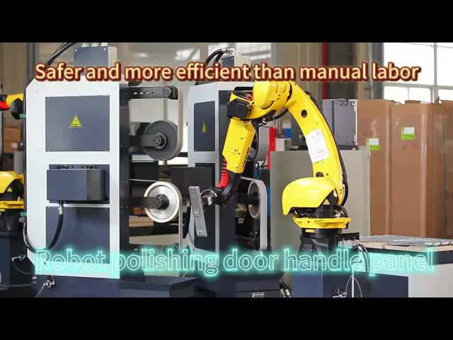 Automatic Grinding And Polishing Robot Cell For Metal Deburring Cost Effective Industrial Automation Solution