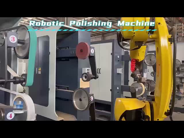 Fully Automatic Robotic Polishing Machine with 14.5KW Power for Mirror Shiny Metal Workpieces
