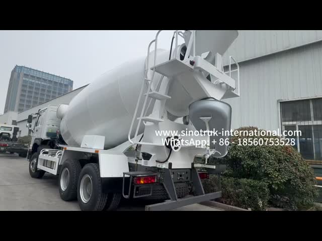 HOWO 371HP 10m³ Concrete Mixer Truck with Eaton Pump & Motor for Heavy-Duty Construction