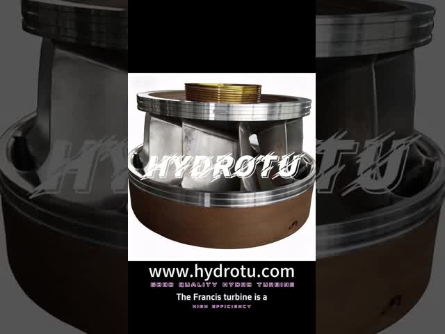 Stainless Steel Runner Francis Hydro Turbine with 20-400m Rated Head for Horizontal Shaft Installations