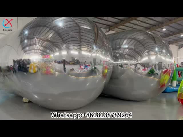 Manufacturer Giant Silver Inflatable Mirror Ball Shiny Inflatable Mirror Balloon