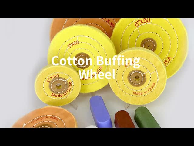3 Inch Uncombed Loose Cotton Buffing Wheel For High Shine Polishing Metal Automotive