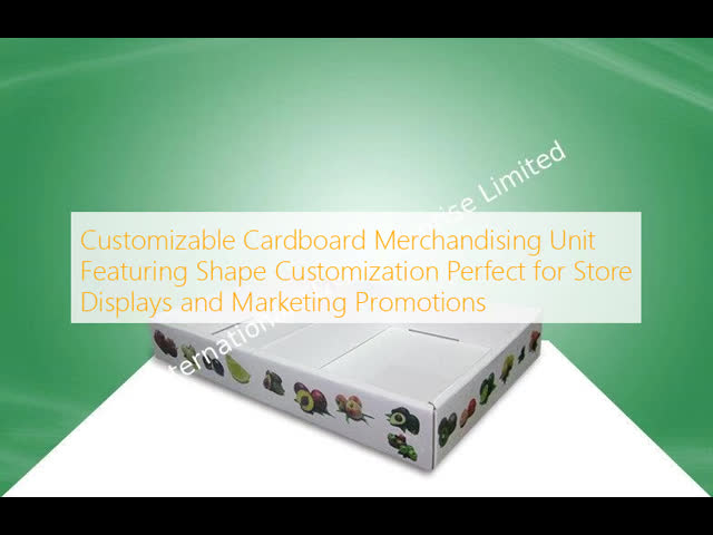 Customizable Size and Graphics POP Cardboard Display for High Visibility Advertising with Easy No-Tools Assembly