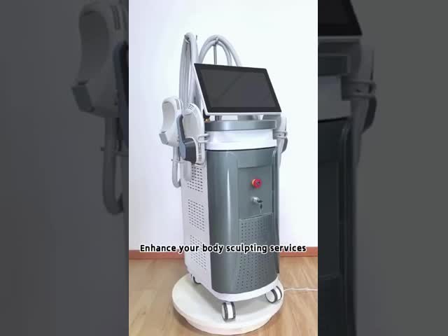 4 Handles EMS Slimming Rf Machine Reduce Fat Build Muscle Skin Tightening