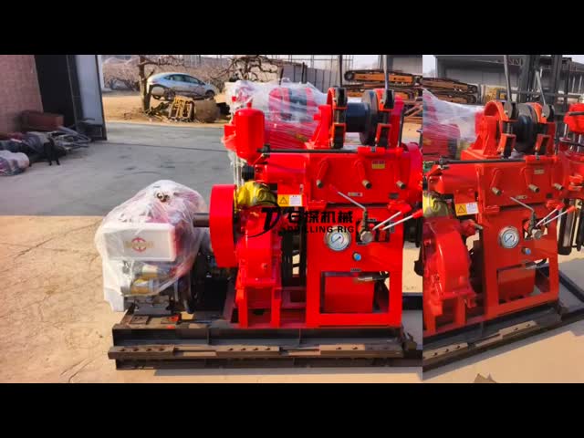 GK 200 Core Drilling Rig 200m Depth Diesel Hydraulic Exploration