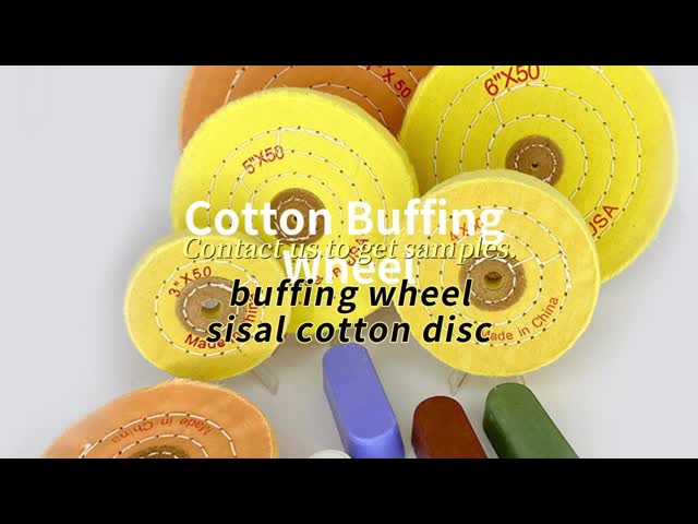 Cloth-based 4inch*50layer Cotton Buffing Wheel for Polishing Jewelry and Mirror Finishes