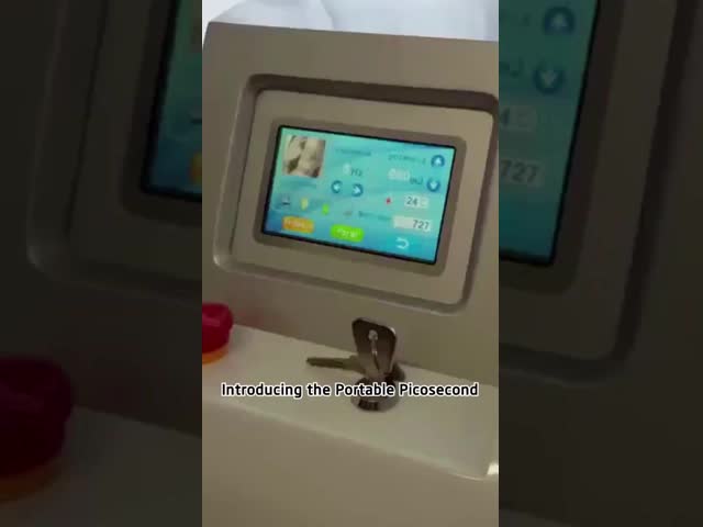 Portable Mini nd yag Laser 1064nm / 532nm Wavelength Tattoo Removal Machine