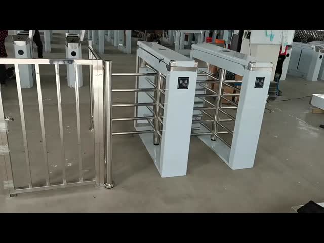 Solenoid Mechanism Waist Height Turnstile IP55 With QR Barcode Scanner