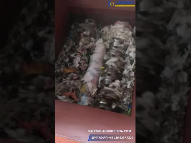 Plastic Shredder Machine For PE/PP Material Processing And Large Volume Waste Recycling