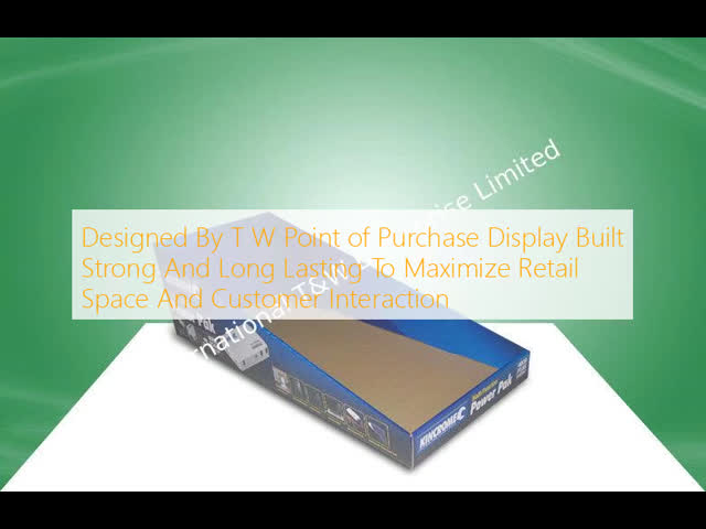 POP Cardboard Display Designed By T&W with Customizable Size and Easy To Assemble for Retail Spaces