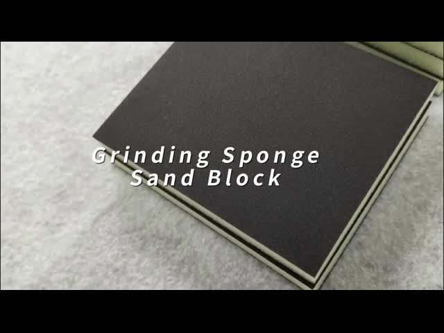 Gray Calcined Sponge Sanding Pad Abrasive Sponge Block Ultra Fine For Polishing Steel