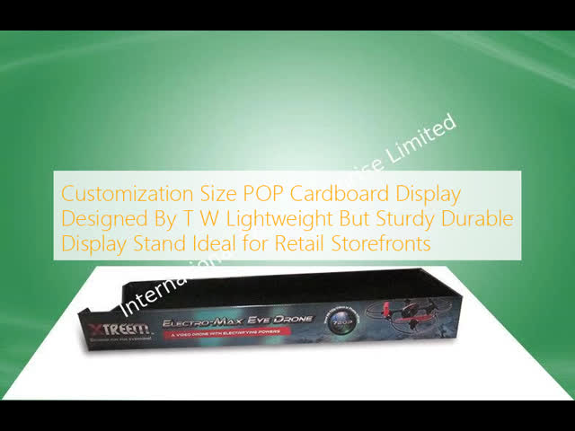 Customizable Size POP Cardboard Display Easy To Assemble High Visibility Retail Display Cardboard