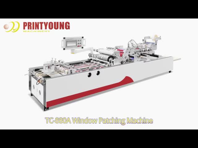 TC-880A Fully Automatic Window Patching Machine With Punching And Creasing