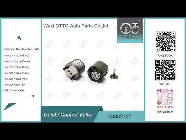 Black Coating High-Speed Steel  Injector Control Valve Model 28362727 for Common Rail Injectors