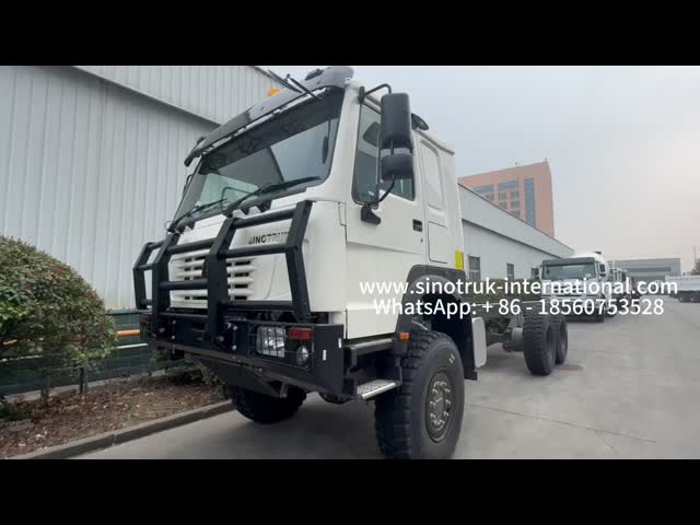 SINOTRUK HOWO 6X6 Full-Drive Truck Chassis Cargo Chassis With bumper