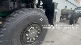 SINOTRUK HOWO 6X6 Full-Drive Truck Chassis Cargo Chassis With bumper