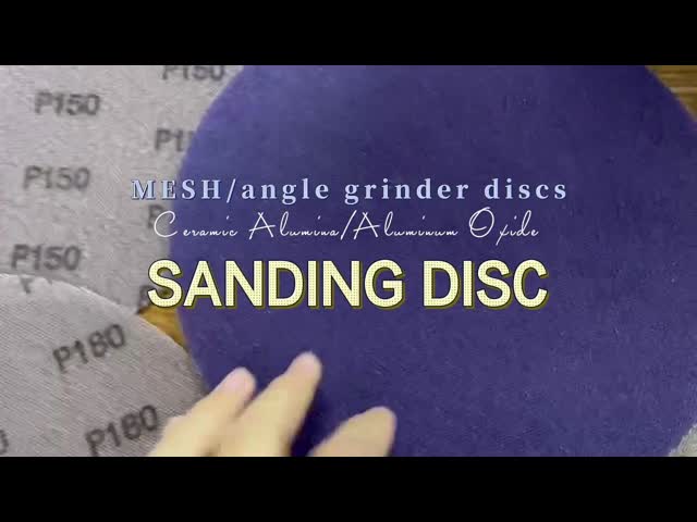 Ceramic Mesh Abrasive Sanding Disc Sandpaper 225mm 150mm With Hook And Loop