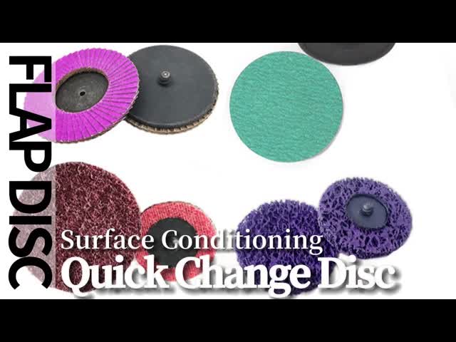 Nonwoven Coarse SiC Abrasive TR Roloc Surface Conditioning Disc 3