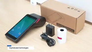Terminale POS Android supportato da NFC con memoria da 1GB a 8GB e stampante termica 58*40mm integrata
