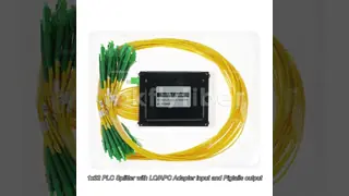 Divisor PLC de Fibra 1x32 com Entrada Adaptadora Simplex LC/APC e Saídas Pigtail de 2.0mm para Aplicações FTTH FTTX
