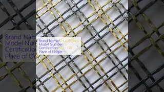 316級ステンレス鋼建築用網面板,重量フィルタリングと強化のための5mmから50mmの開口サイズ