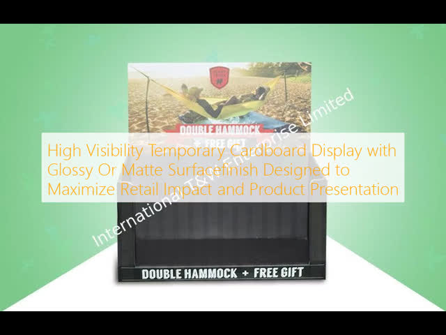 High Visibility POP Cardboard Display with Customizable Size and Easy To Assemble Design for Retail Impact
