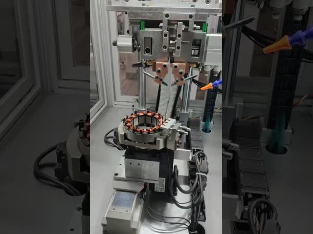 Brushless Motor Stator Terminal Fusing Spot Resistance Welding  Machine