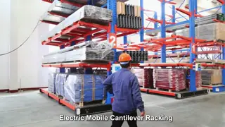 Estantería voladiza móvil eléctrica