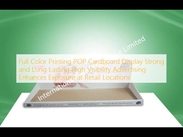 Full Color Printing POP Cardboard Display with High Visibility and Easy Assembly for Retail Promotions