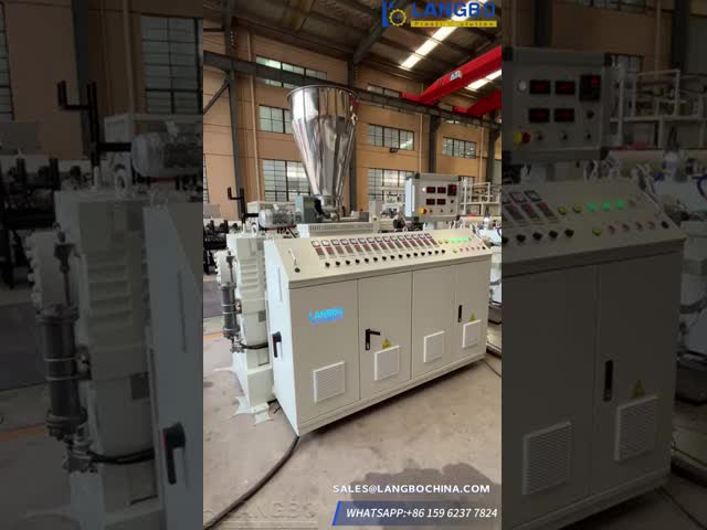 High Production Capacity PVC Pipe Extrusion Line Anti Aging Double Strand