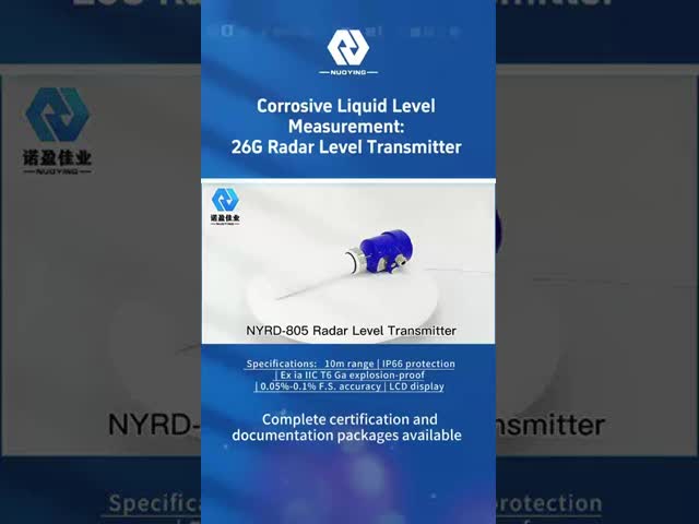 NYRD-805 Non Contact Level Transmitter PTFE 0-10m Measuring Range