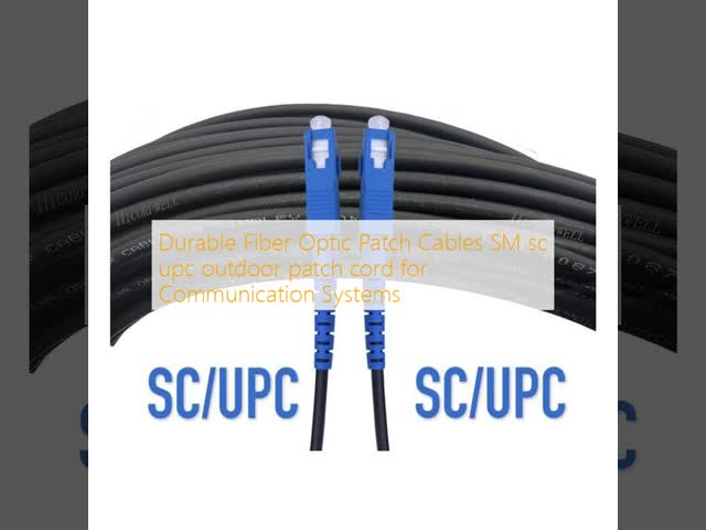 Durable Fiber Optic Patch Cables　SM sc upc outdoor patch cord for Communication Systems