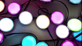 80mm RGB DC24V Pixel Point Light DMX512 IP67 Waterproof 120° Beam Angle UV Resistant