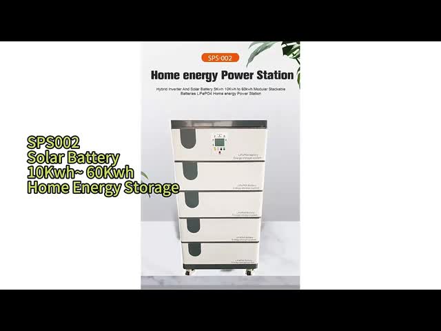 SPS002 High-Cycle Stackable LiFePO4 Battery with 5kW Inverter for Outdoor Solar Applications