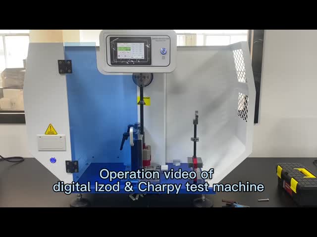 High-precision Charpy & Izod Impact Testing Machine with Carbon Fiber Pendulum Rod and Imported Digital Encoder