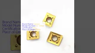 Insertos de fresado de carburo con recubrimiento CrTiAIN, herramienta de corte de carburo de tungsteno para aluminio