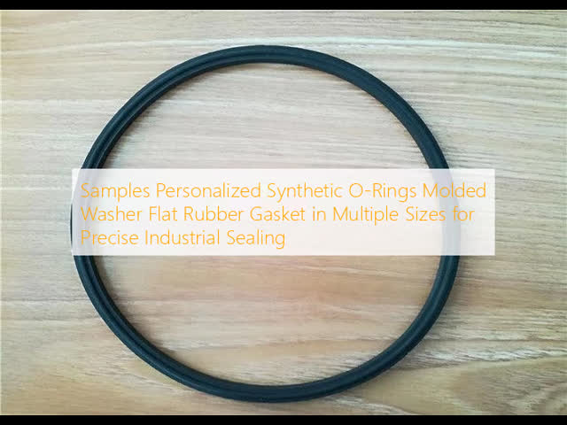 Samples Personalized Synthetic O-Rings Molded Washer Flat Rubber Gasket in Multiple Sizes for Precise Industrial Sealing