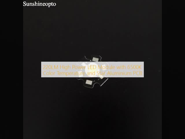220LM High Power LED Module with 6500K Color Temperature and Star Aluminium PCB