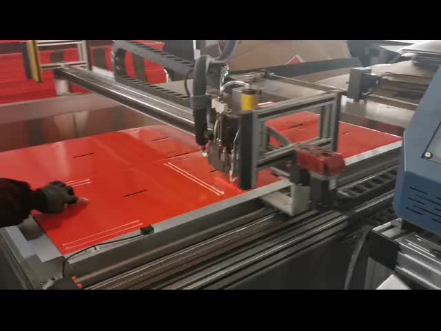 XY gluer glue plotter gluing machine for  Corrugated POS/POP displays (FSDUs, CDUs, dump bins)
