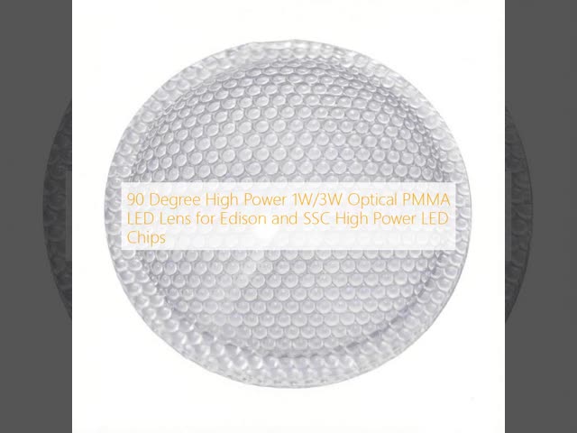 90 Degree High Power 1W/3W Optical PMMA LED Lens for Edison and SSC High Power LED Chips